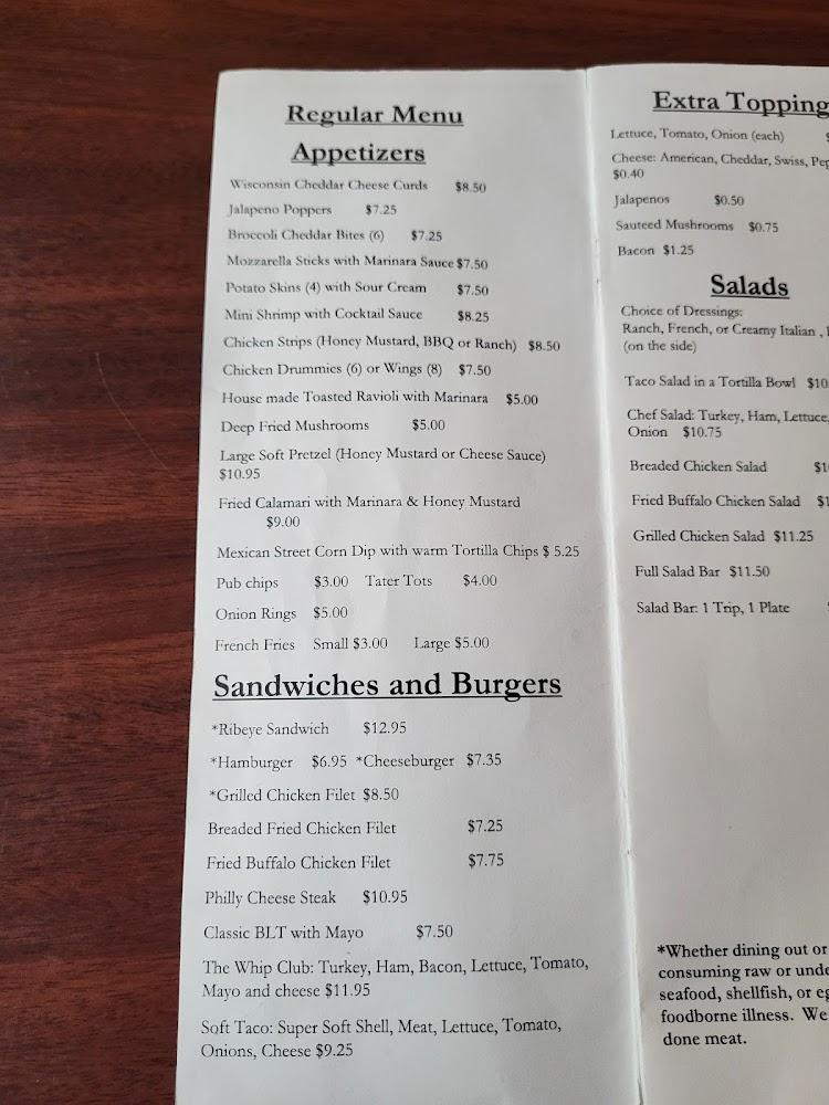 Willows Tavern Menu image 2